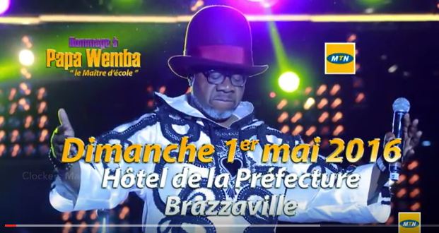 Concert en Hommage à Papa Wemba à Brazzaville