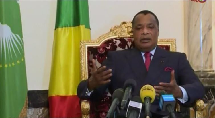 Sassou Nguesso devant la presse nationale et internationale ce mercredi 9 novembre 2016