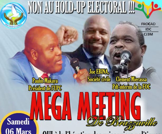 6 mars 2021: Méga Meeting de l’opposition à Brazzaville